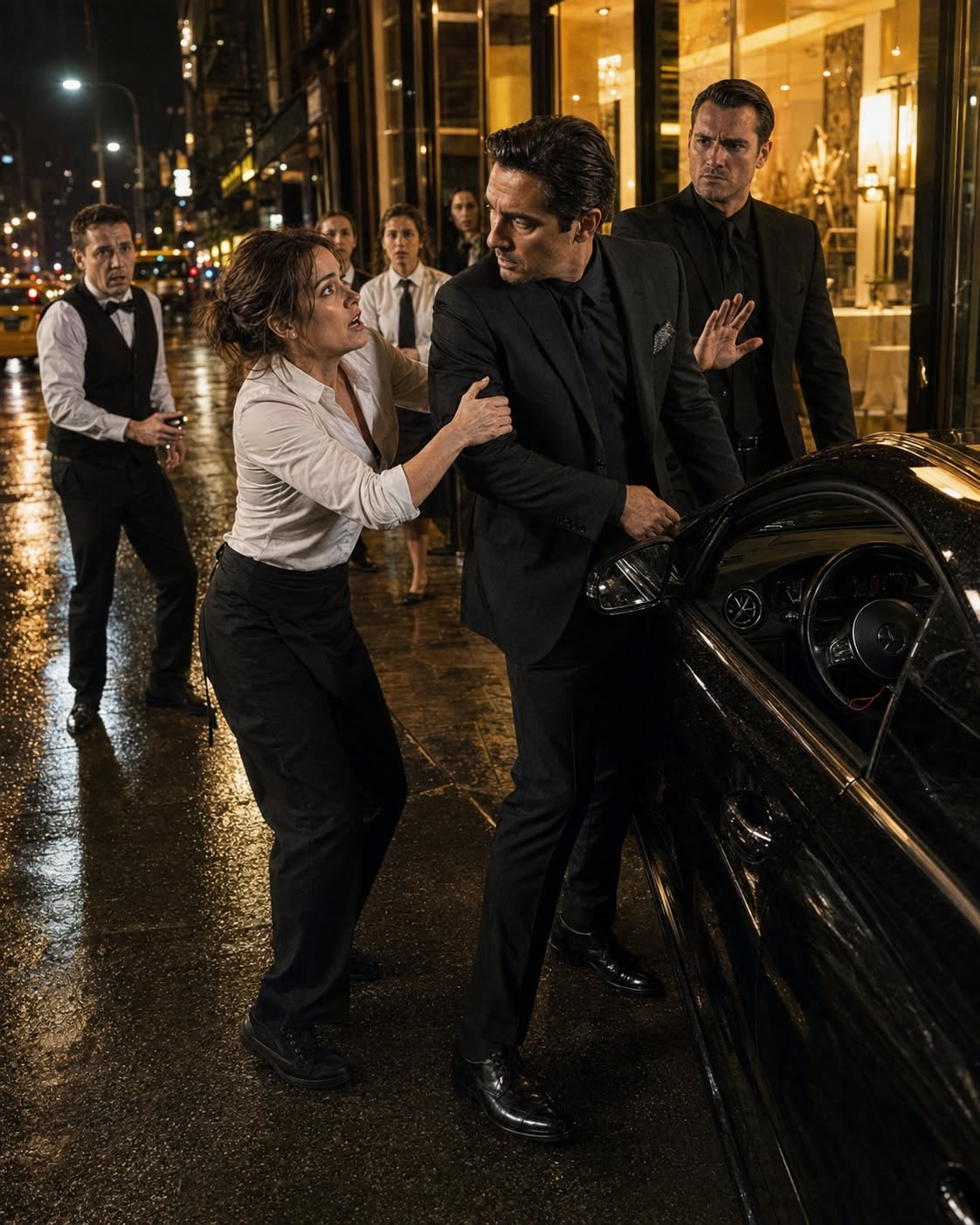 “DON’T GET IN!” — The Waitress Who Stopped Manhattan’s Most Feared Man From Entering His Car… Then Learned Why Someone Wanted Him Gone