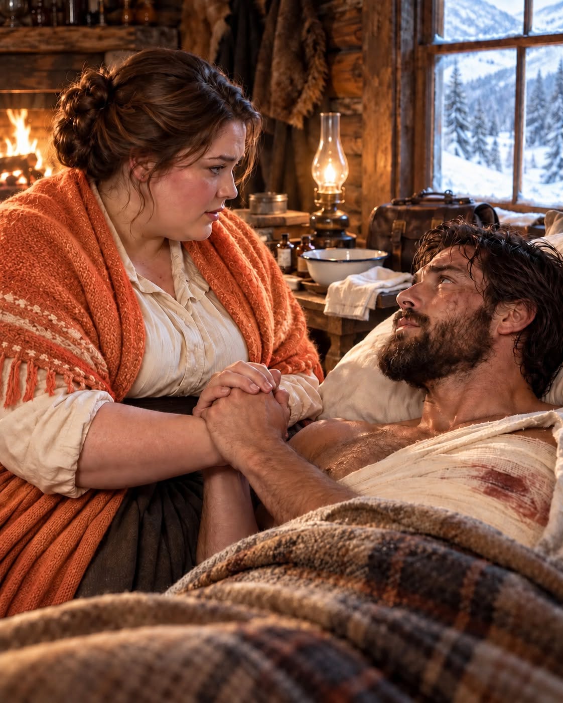 He Begged the Woman Everyone Mocked to Stay—But When the Mountain Man Survived, the Whole Town Learned Why