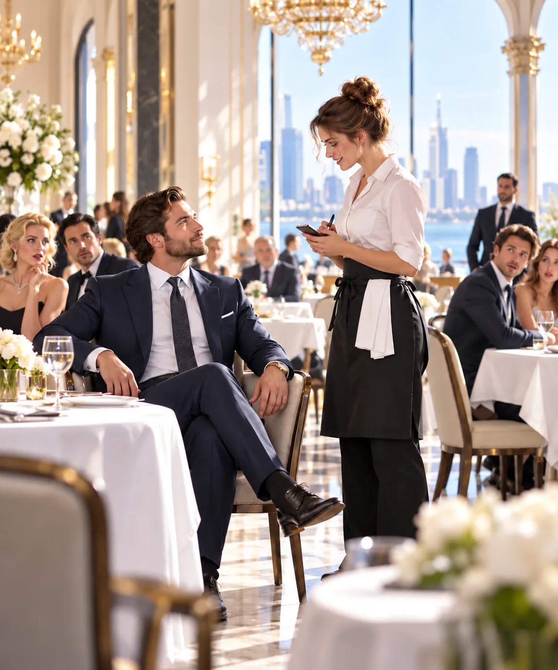 The Waitress Who Answered the Billionaire in the Language He Thought No One Else Knew