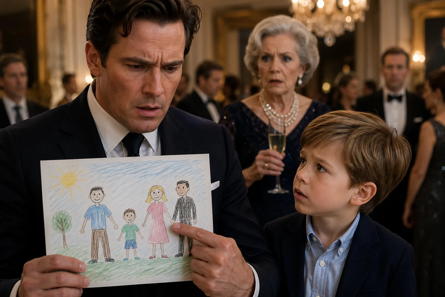 The Billionaire’s Son Drew the Man His Mother Told Him to Hide