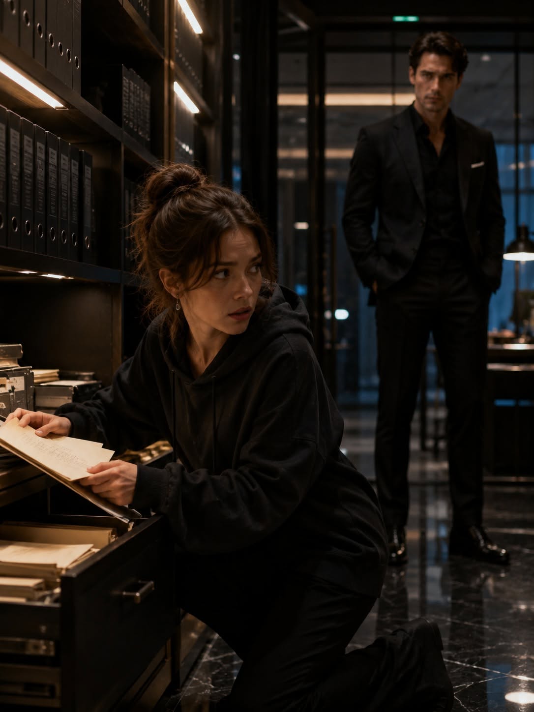 The Mafia Boss Found Her Inside His Secret Archive — The Letter in Her Hands Exposed the Truth About His Wife’s Death