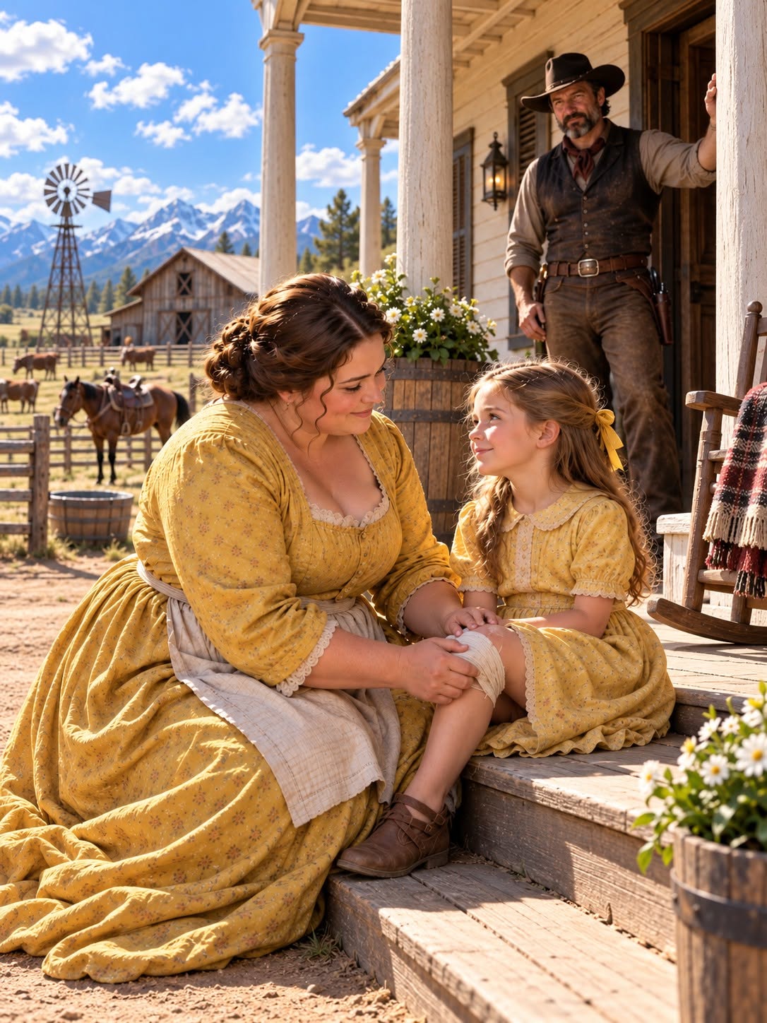 The Widowed Rancher Thought She Was Only His Housekeeper—Until His Silent Daughter Reached for Her Hand