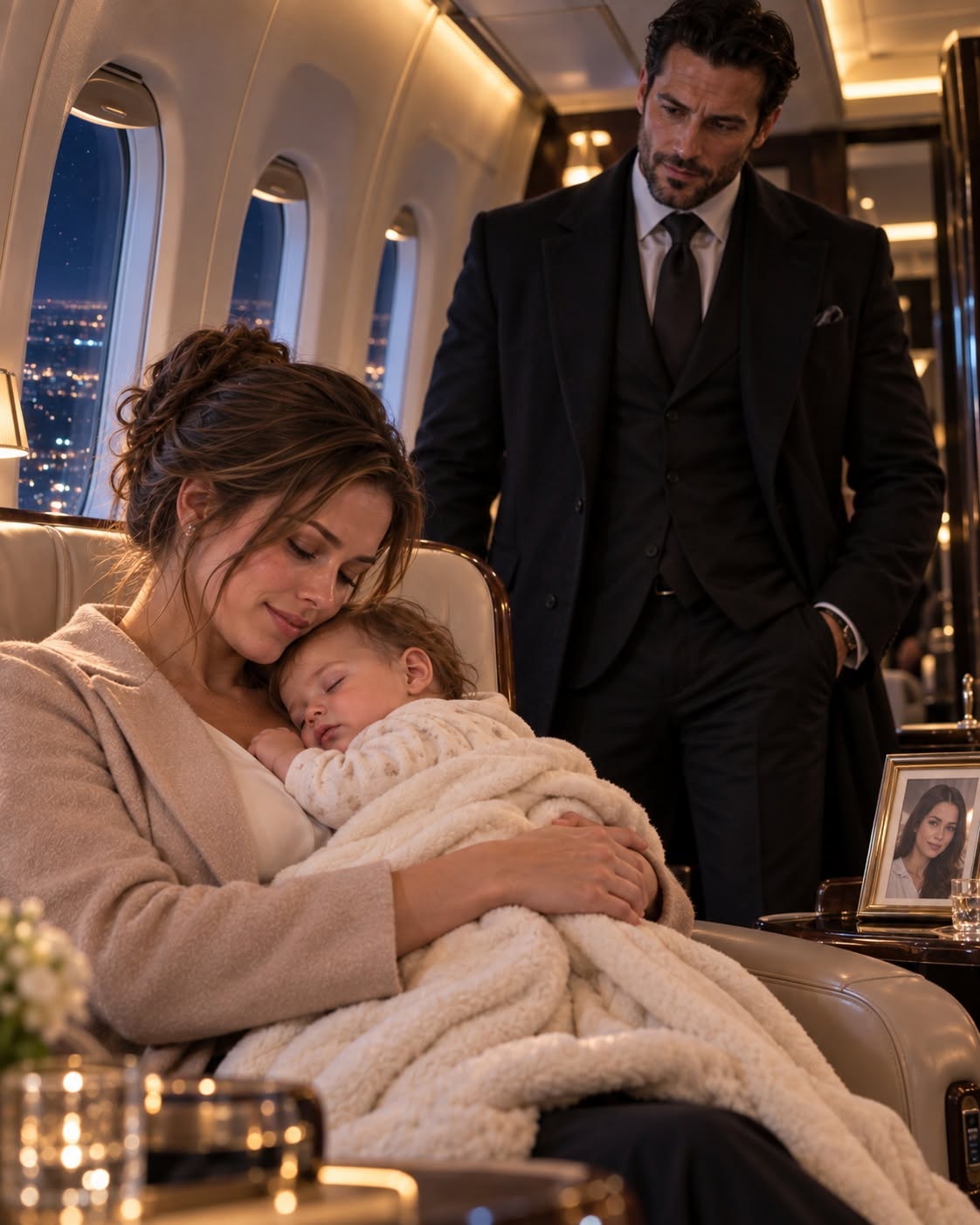 The Mafia Boss’s Baby Cried for 87 Minutes—Then a Single Mother Crossed the First-Class Curtain