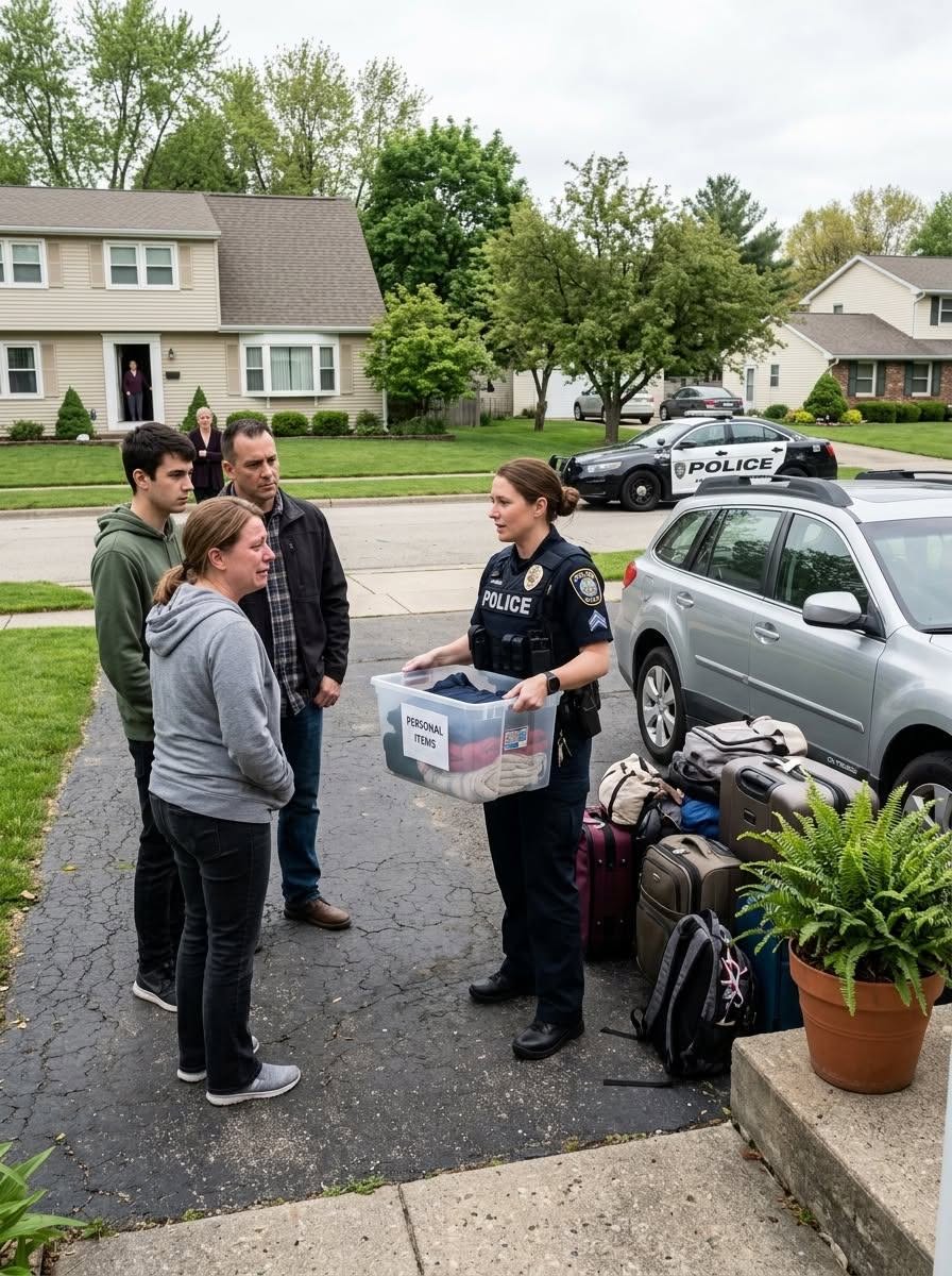 My MIL Called 911 When I Refused To Let Her Move In, Claiming I’d Locked Her Out Of “Her Son’s House.” When The Police Arrived, My Husband Told Me To Stop Embarrassing Everyone—Until The Officer Looked Straight At Him And Asked One Simple Question: “Sir, Who Actually Owns This House?” His Answer Wiped The Smile Off His Mother’s Face.