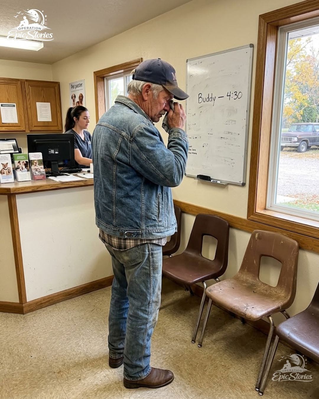 THE LAST NAME ON THE WHITEBOARD — An Old Rancher Walked Into My Dying Vet Clinic and Revealed a Secret That Changed Everything