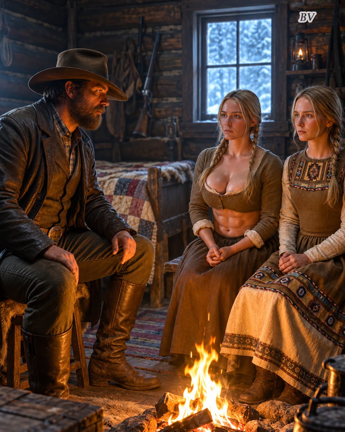 “I NEVER HAD A WIFE,” SAID THE LONELY COWBOY — UNTIL TWO WIDOWED SISTERS ASKED HIM TO STAY