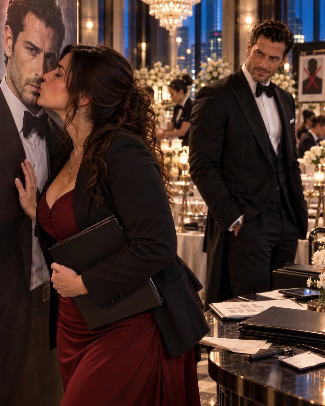 I Kissed Chicago’s Coldest Mafia Boss’s Poster—Then the Real Man Walked In and Changed Everything