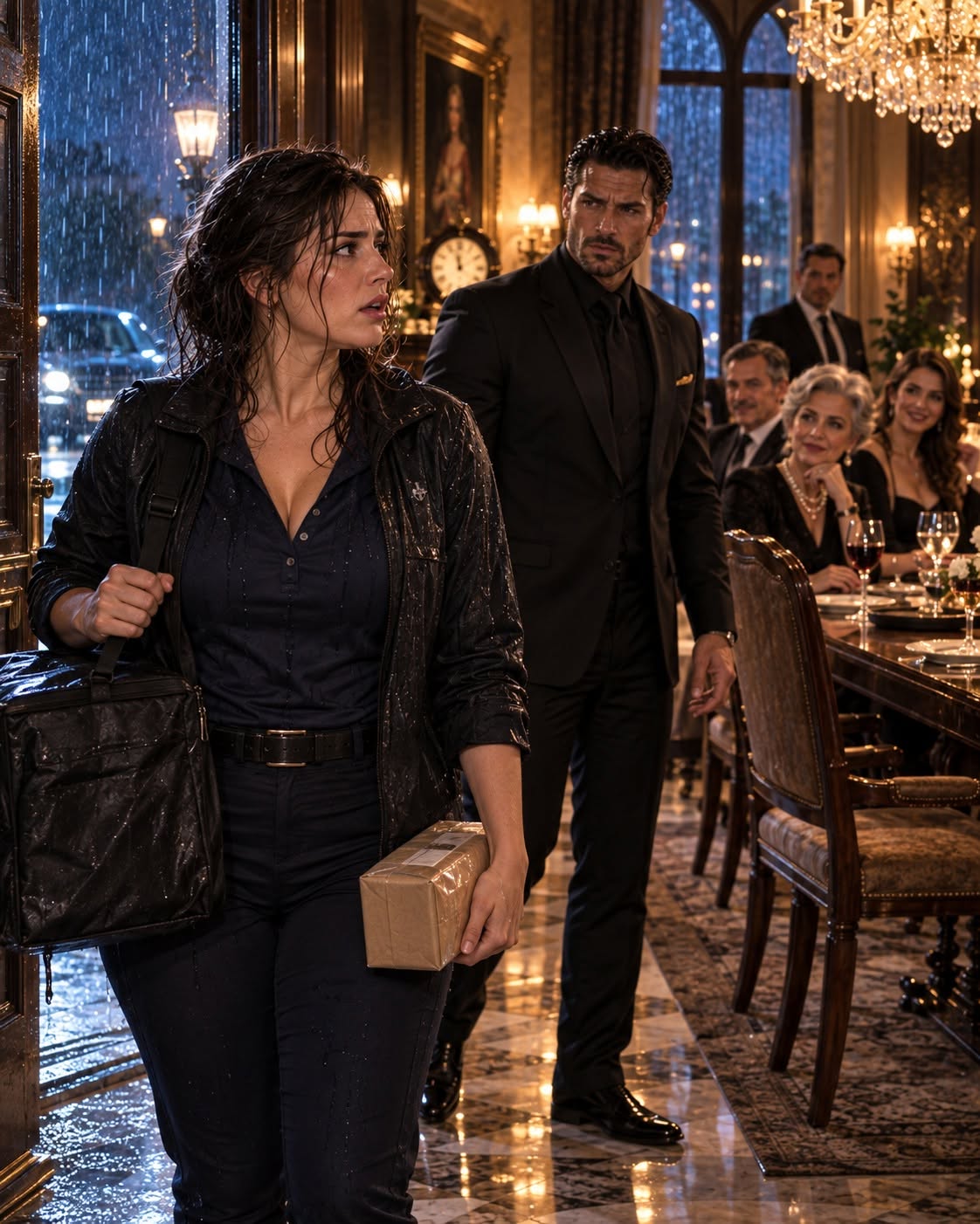 WHOEVER OPENED THAT DOOR — The Rain-Soaked Courier the Mafia Boss Never Expected to Choose
