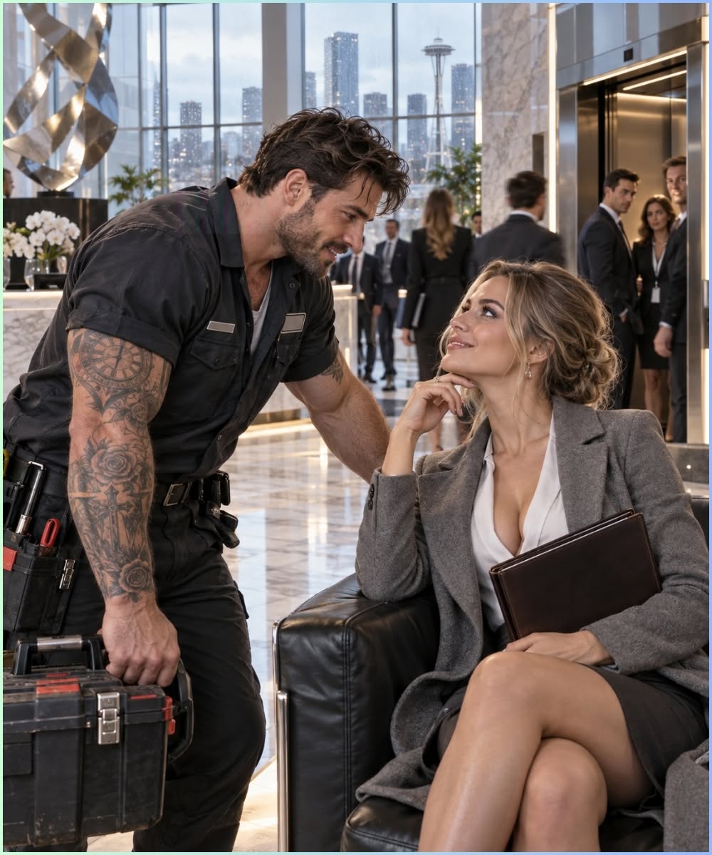 He Flirted With the Woman in the Lobby—Then the Entire Floor Stood Up When She Walked In