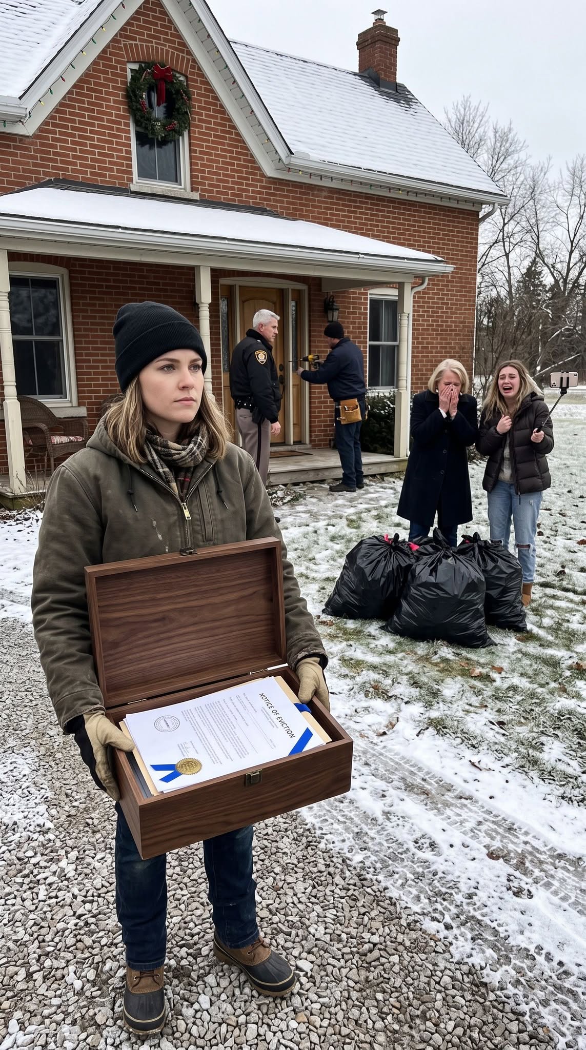 My Family Kicked Me Out on Christmas Morning—Then Grandpa’s Walnut Box Revealed Who Really Owned Everything