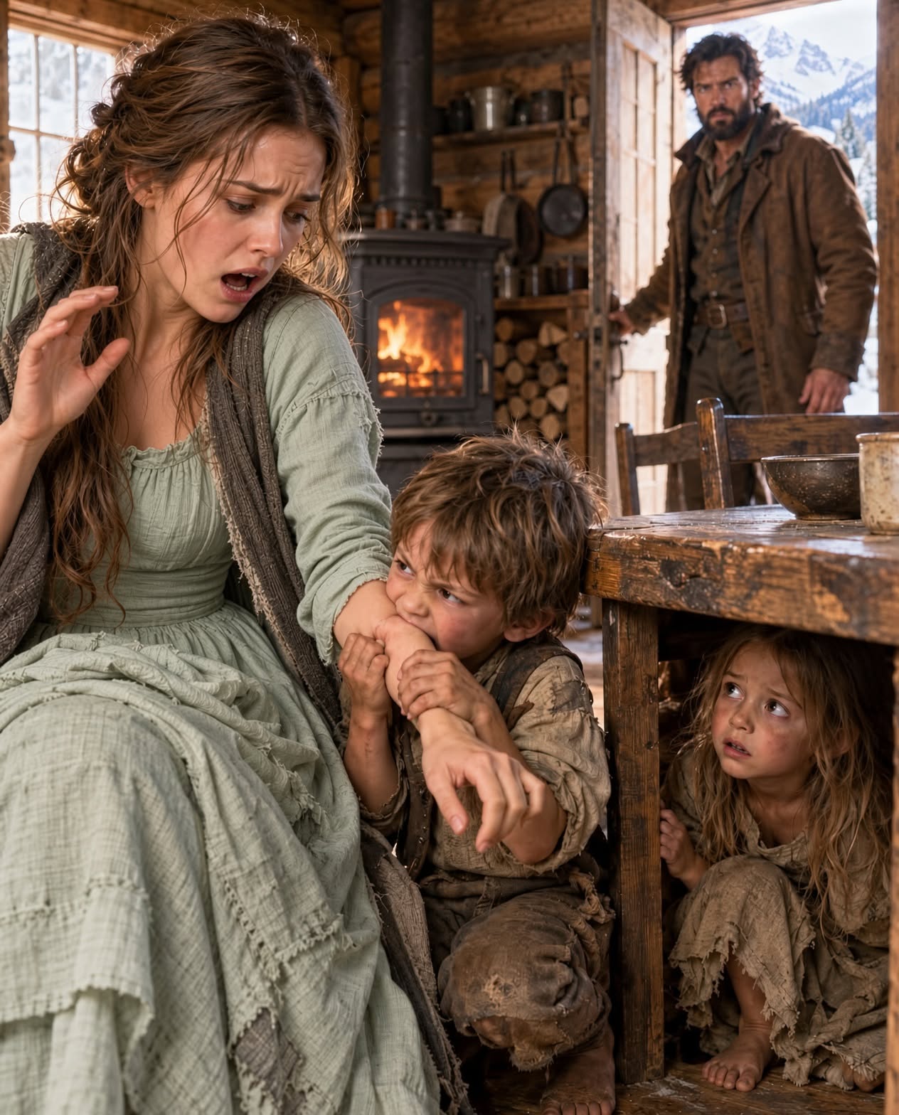 THE STRANGER AT THE CABIN DOOR SAID THE STORM WASN’T THE WORST THING COMING