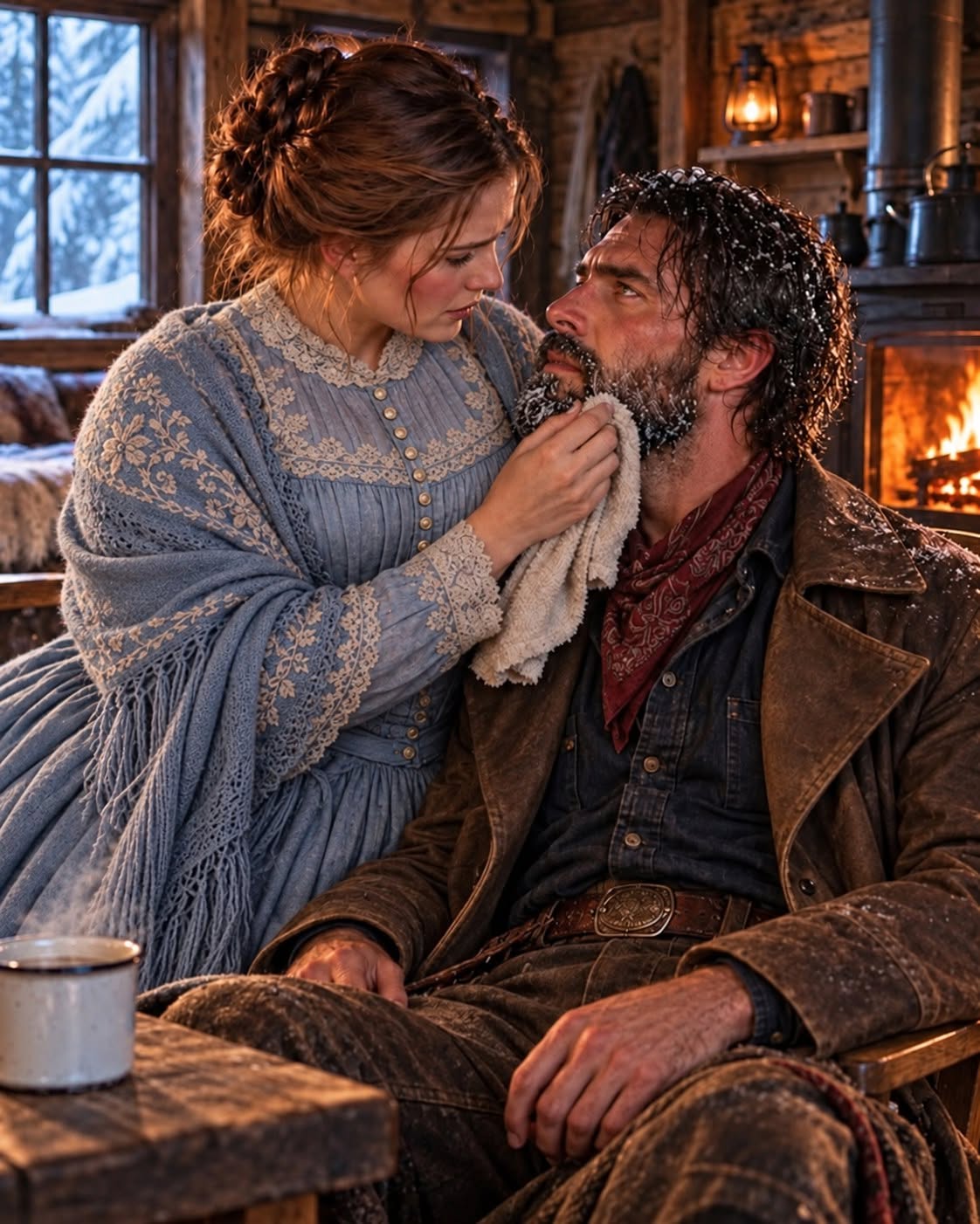 THE MOUNTAIN WOLF’S CONTRACT WIFE — He Needed Her for Three Months, Until Winter Made Them a Family