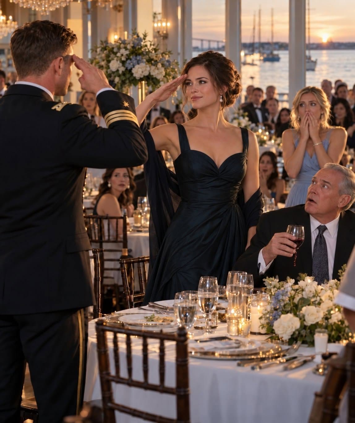 MY FATHER CALLED ME “DAMAGED” AT MY SISTER’S WEDDING—THEN HER NAVY SEAL FIANCÉ STOOD UP AND SALUTED ME