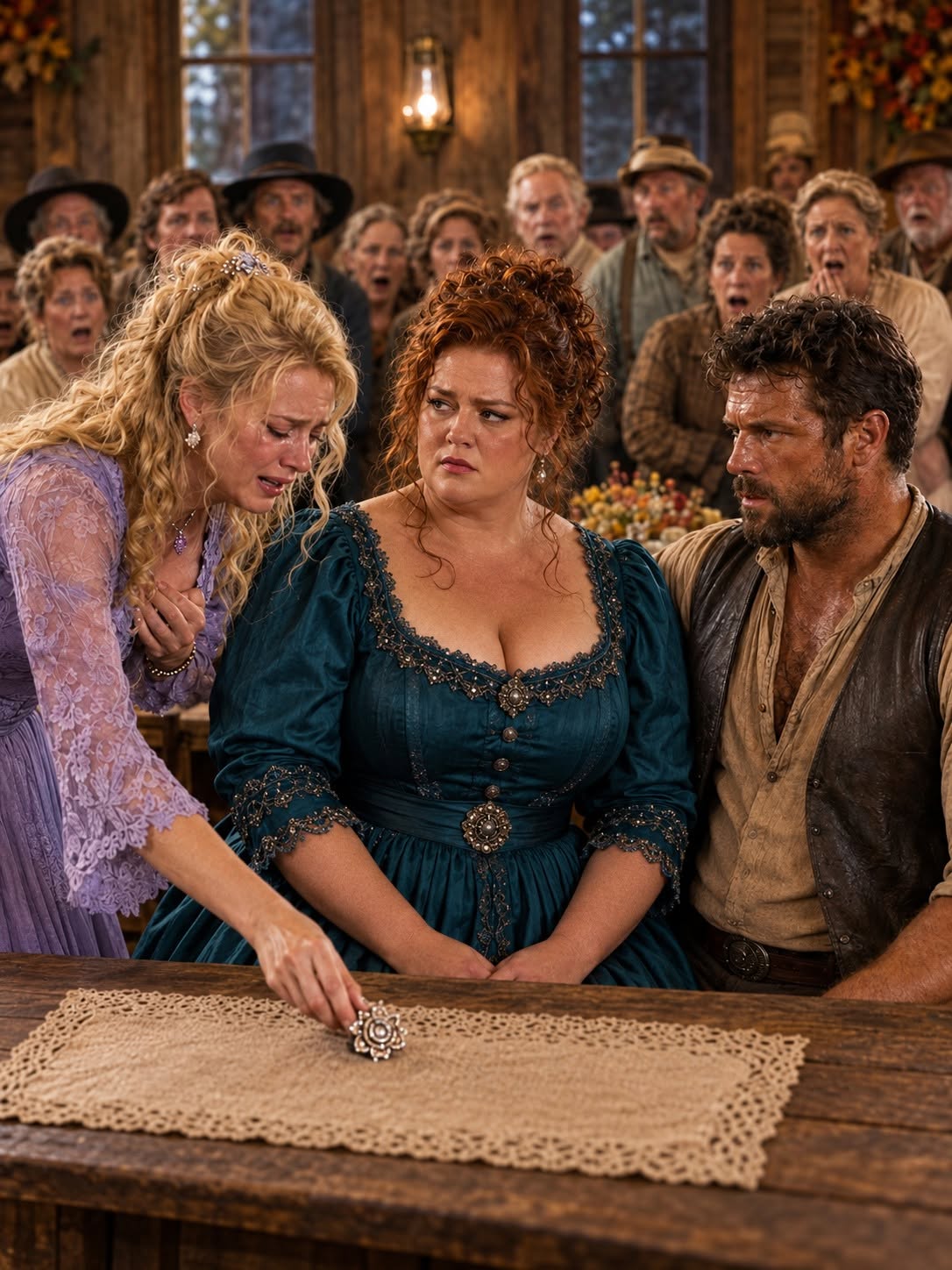 SHE STOLE HER SISTER’S BROOCH AND CLAIMED THE WEALTHY COWBOY—THEN HE STOOD UP AND SAID, “I NEVER ASKED YOU”