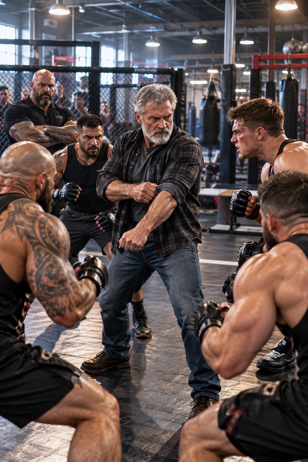He Put My Daughter in the ER—Then His Entire MMA Gym Laughed When Her Gray-Haired Father Walked In