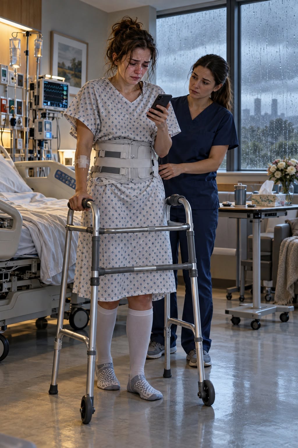 THREE DAYS AFTER MY SPINAL SURGERY, MY HUSBAND FINALLY CALLED — BUT BY THEN, I HAD ALREADY LEFT