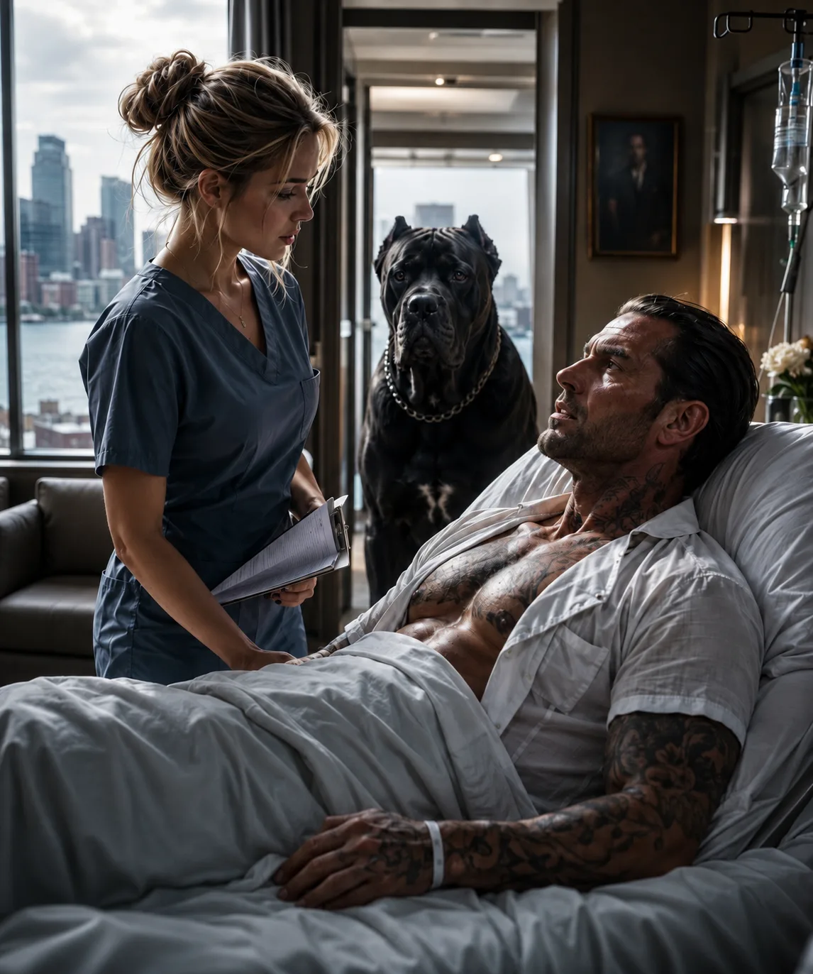 No One Could Touch the Dying Mafia Boss Until His Guard Dog Chose the Broke Nurse Who Would Expose the Man He Trusted Most2