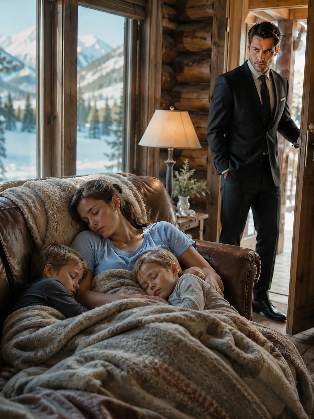 The Night a Billionaire Found a Mother and Her Twins Sleeping in His Cabin