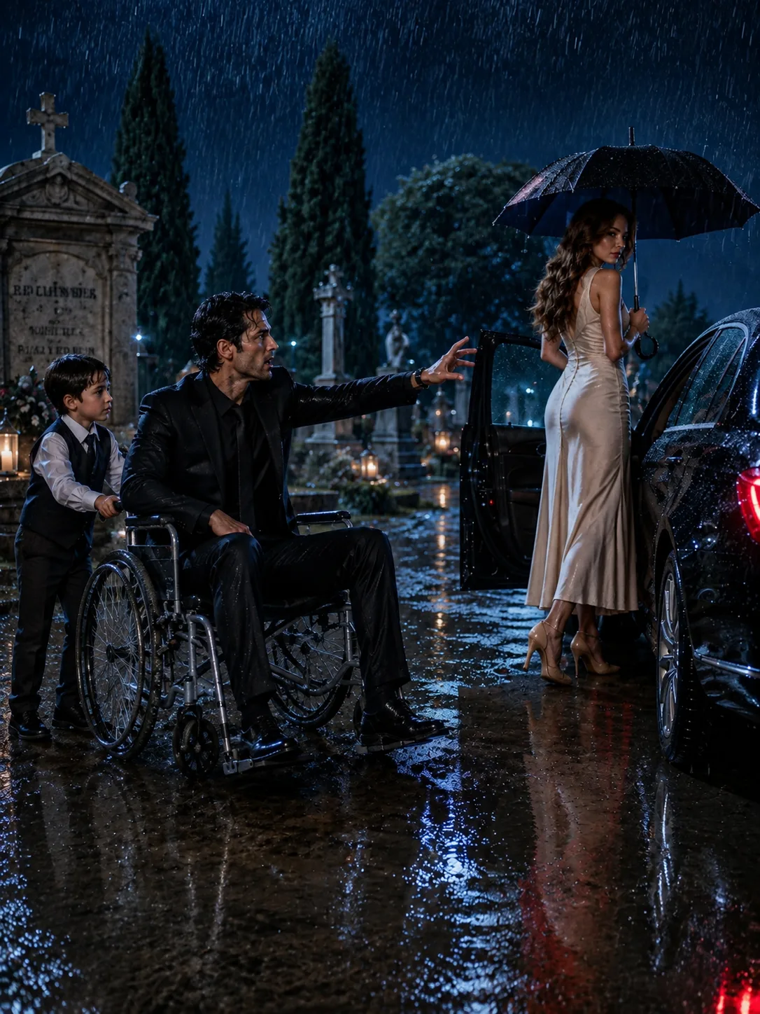 She Left the Mafia Boss to Die at His Father’s Grave—Then a Stranger in the Rain Knew His Name