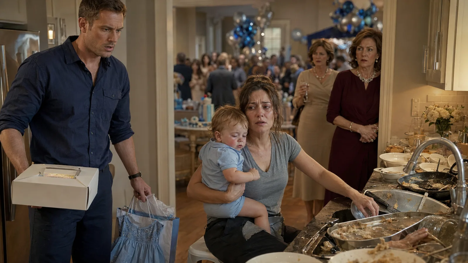 My Mother Turned My Son’s First Birthday Into a Trap—Then I Found My Feverish Baby in the Kitchen and the Deed to My House in My Cousin’s Hands