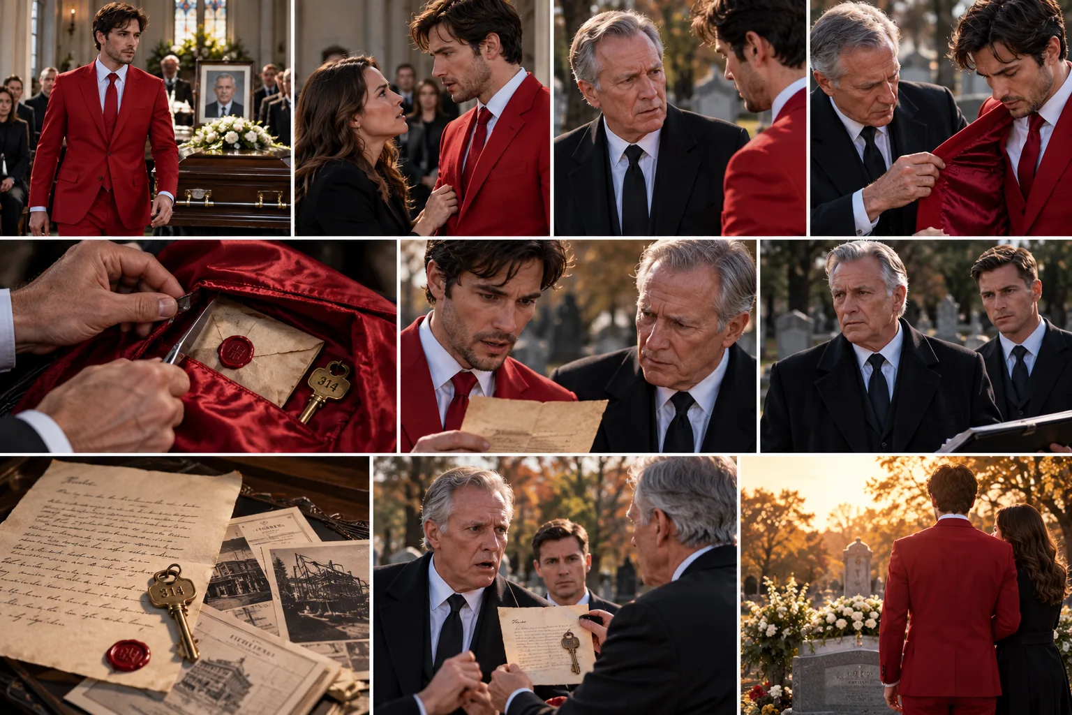 MY BROTHER WORE A RED SUIT TO DAD’S FUNERAL—THEN THE LAWYER OPENED ITS LINING AND EXPOSED A $22 MILLION SECRET