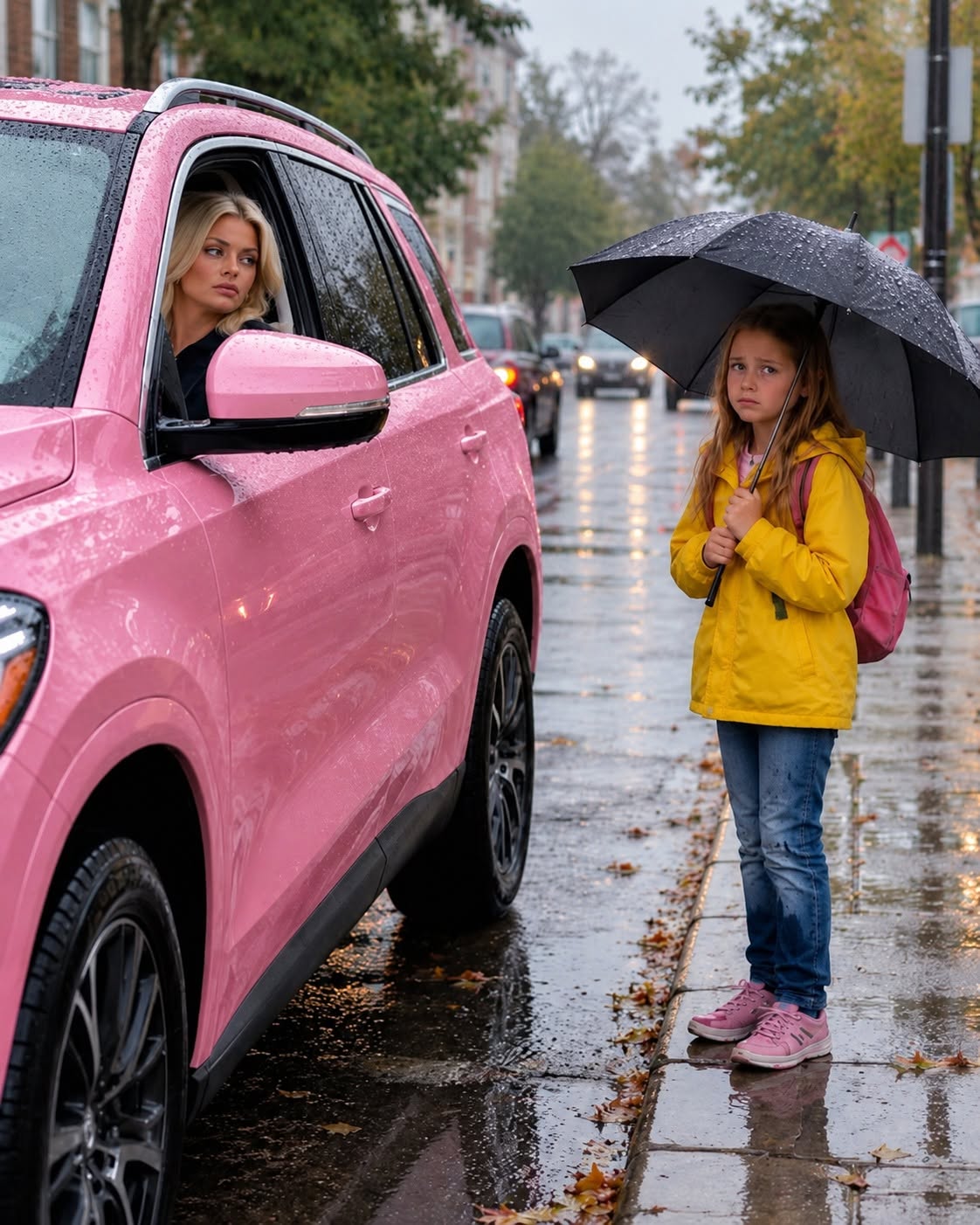 THE MORNING SHE LEFT MY DAUGHTER IN THE RAIN