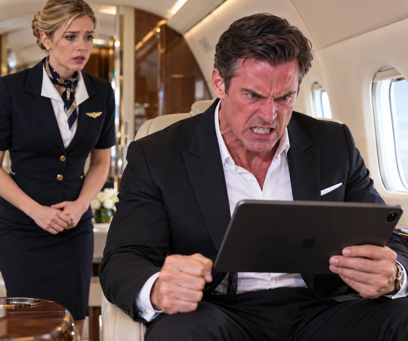 BILLIONAIRE FATHER WATCHED HIS NANNY FORCE MYSTERY MEDICINE INTO HIS 6-YEAR-OLD SON—THEN HE SAW IT LIVE FROM HIS PRIVATE JET AND ORDERED THE PILOT TO TURN AROUND