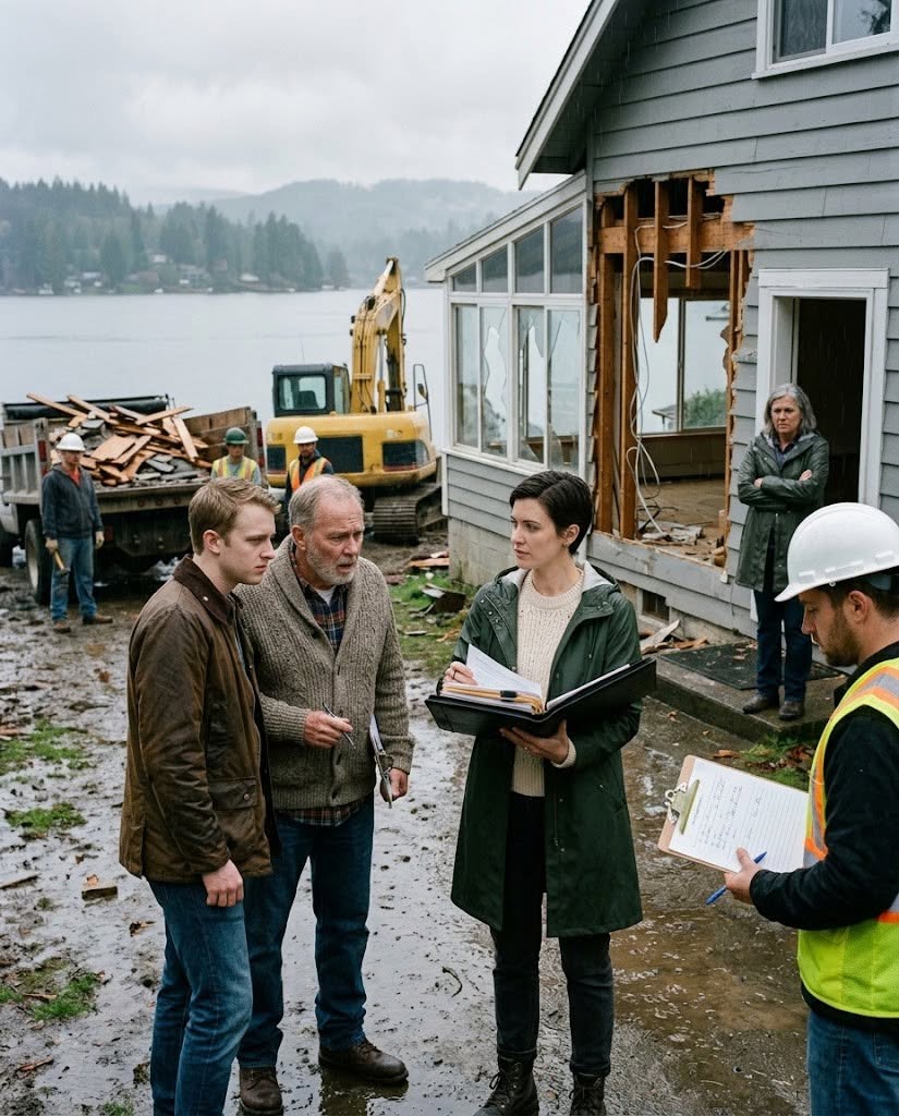 MY PARENTS TORE AN ENTIRE WALL OUT OF MY LAKE HOUSE FOR MY BROTHER’S FAMILY—THEN TOLD THE CONSTRUCTION CREW I HAD APPROVED IT