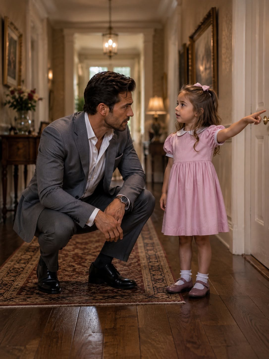 “MOMMY IS CRYING AGAIN,” THE MAID’S LITTLE GIRL WHISPERED—THEN THE MAFIA BOSS SILENTLY FOLLOWED HER DOWN THE HALL