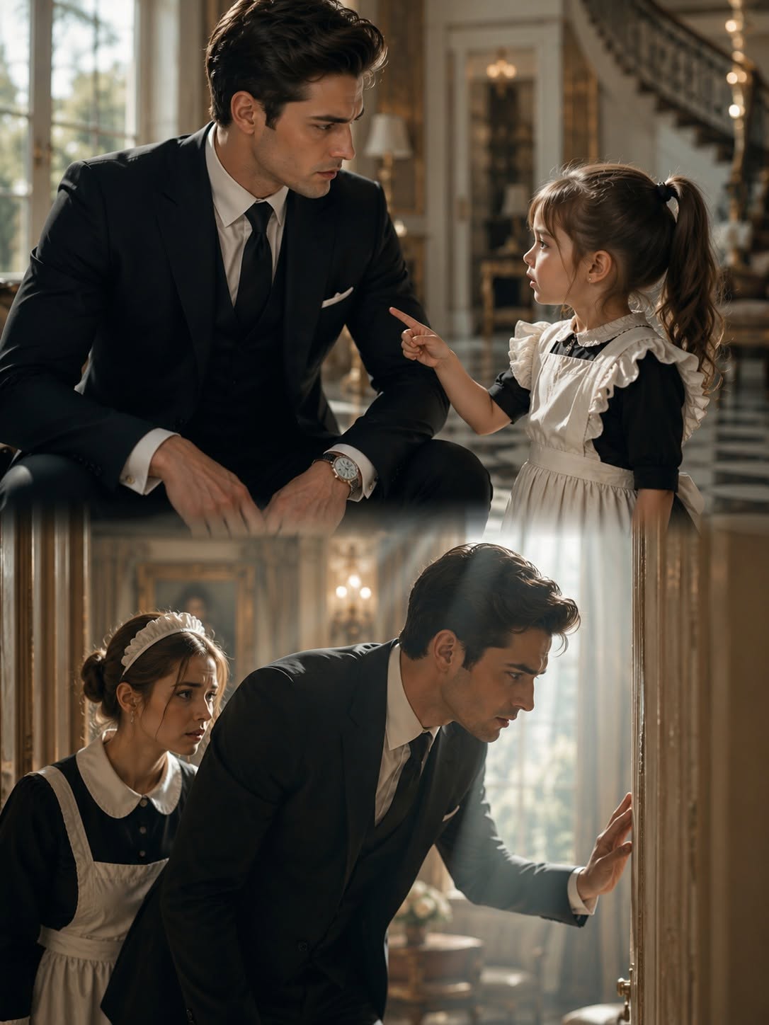 “Your Daughter Isn’t Missing, Sir—Someone in This House Is Hiding Her,” the Maid’s Little Girl Whispered