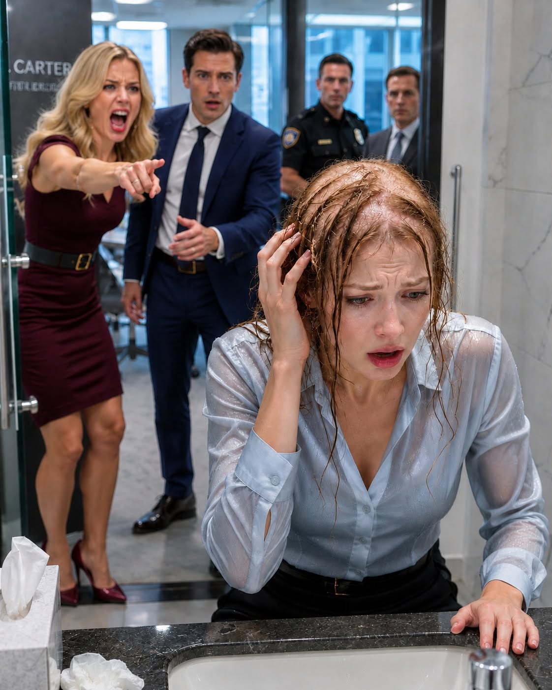 MY HUSBAND’S MISTRESS CUT OFF MOST OF MY HAIR INSIDE HIS OFFICE—I GAVE MY CEO HUSBAND FIVE MINUTES TO FIX IT BEFORE EVERYTHING HE THOUGHT HE OWNED STARTED DISAPPEARING