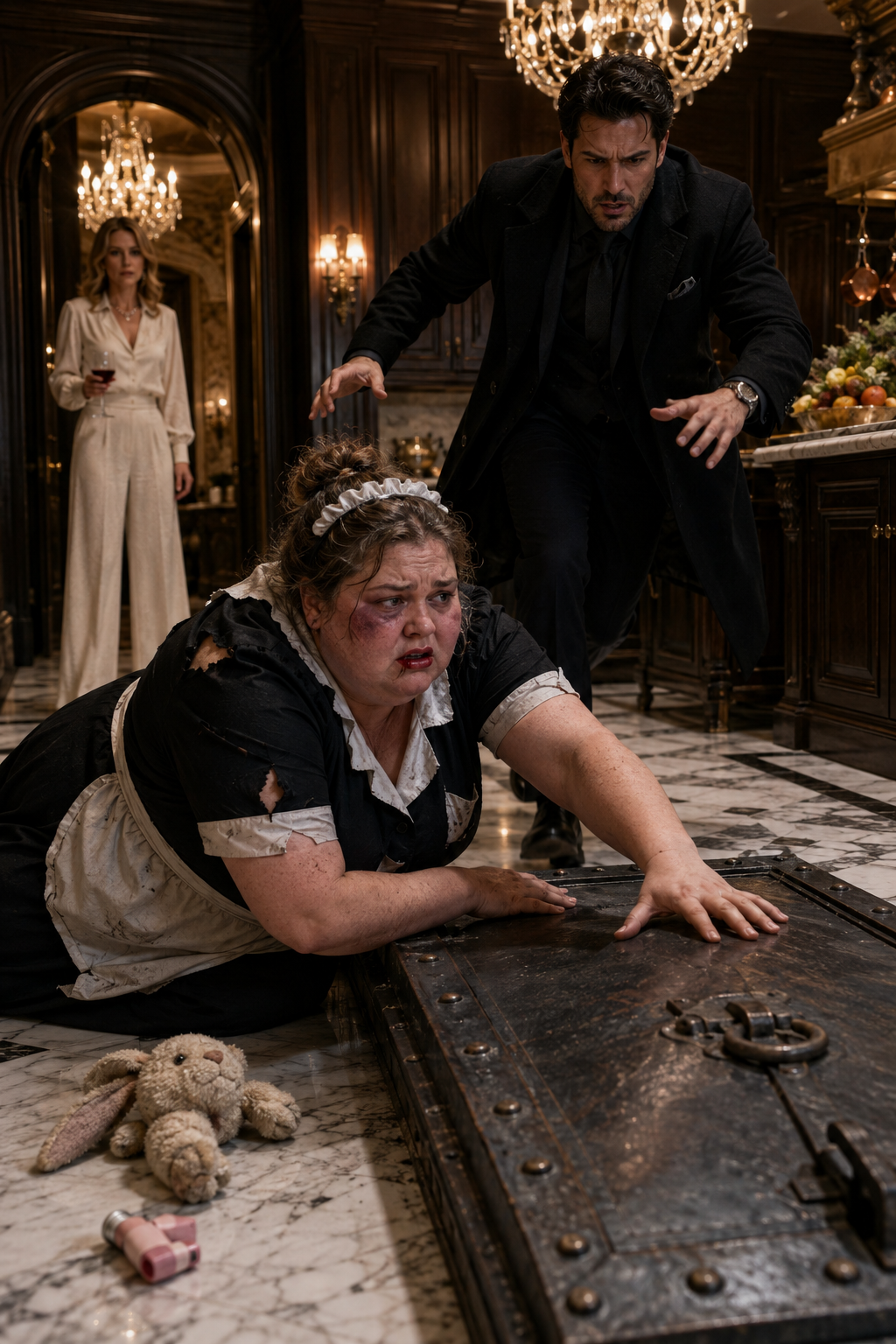 THE BLEEDING MAID BEGGED THE BILLIONAIRE CRIME BOSS TO OPEN THE CELLAR—WHAT HE FOUND INSIDE MADE HIS ENTIRE MANSION GO SILENT
