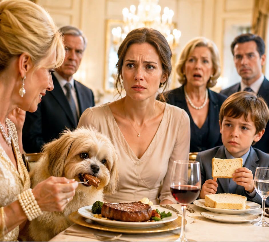 MY FAMILY FED FILET MIGNON TO A DOG WHILE MY SON ATE COLD BREAD—BY MORNING, THEIR BANK ACCOUNTS WERE FROZEN