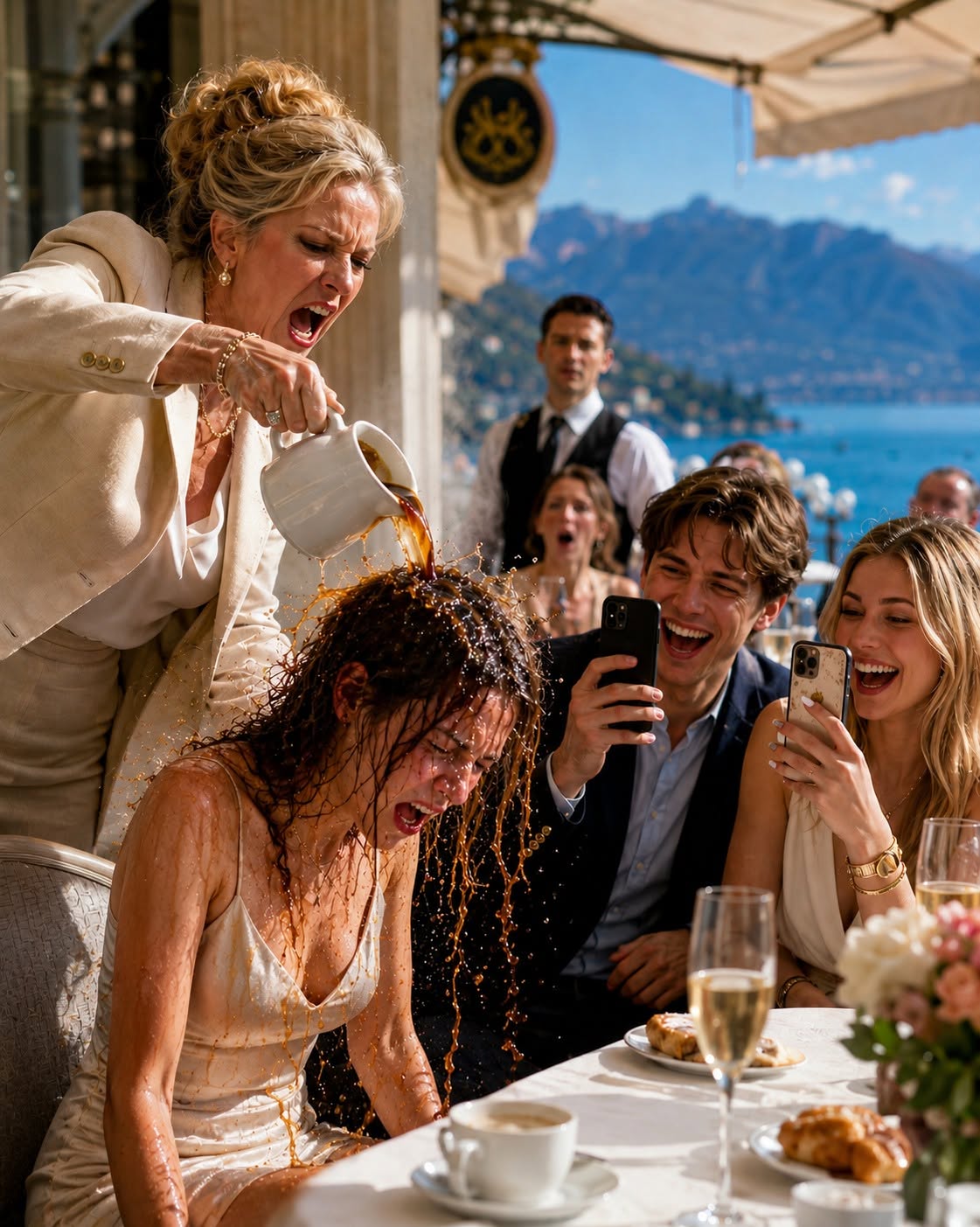 MY MOTHER POURED SCALDING COFFEE OVER MY HEAD WHILE MY SIBLINGS LAUGHED AND RECORDED—NONE OF THEM KNEW THE “BROKE CABIN FAILURE” HAD JUST SOLD HER AI COMPANY FOR HUNDREDS OF MILLIONS
