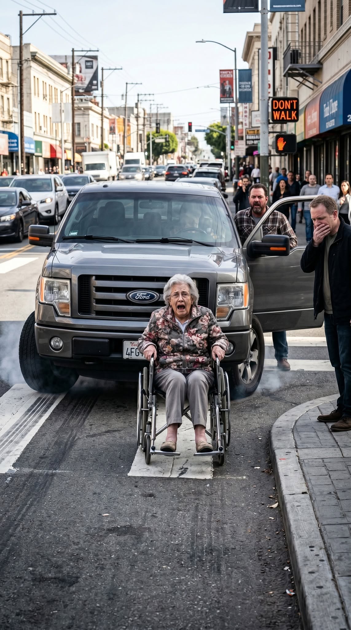 HE SHOVED HIS DISABLED MOTHER INTO TRAFFIC—THEN THE MAN BEHIND THE WHEEL SAID, “JASON?!”