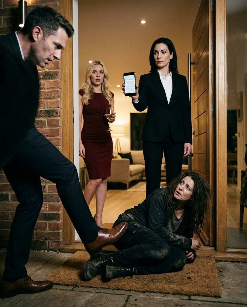 I FOUND MY SISTER CURLED UP ON THE DOORMAT—THEN HER HUSBAND WIPED HIS SHOES ON HER BACK AND CALLED HER “THE CRAZY MAID”