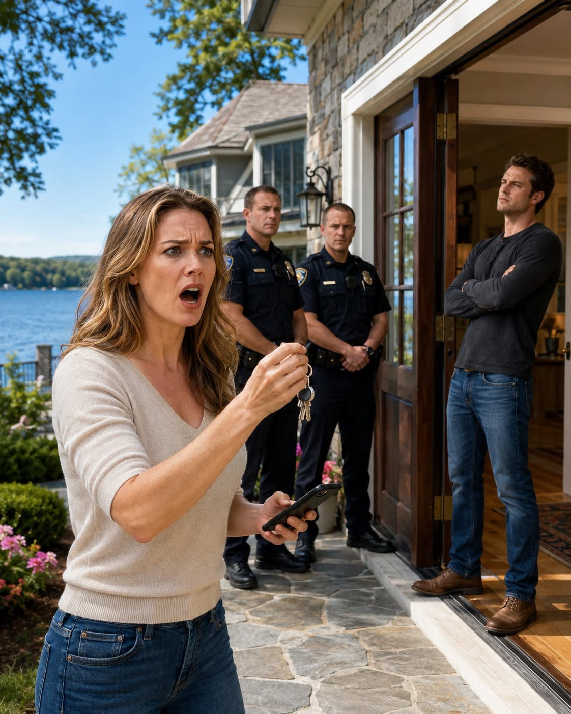 MY BROTHER SAID HE WAS MOVING INTO MY LAKE HOUSE BECAUSE “DAD APPROVED IT”—BY MORNING, THE LOCKS WERE CHANGED AND POLICE WERE WAITING