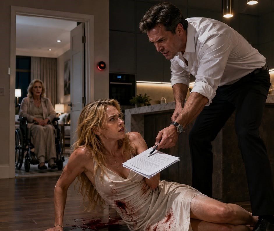 MY HUSBAND FORCED ME TO SIGN AWAY MY INSURANCE WHILE I BLED—THEN THE HOUSE LOCKED HIM INSIDE WITH HIS OWN CONFESSION