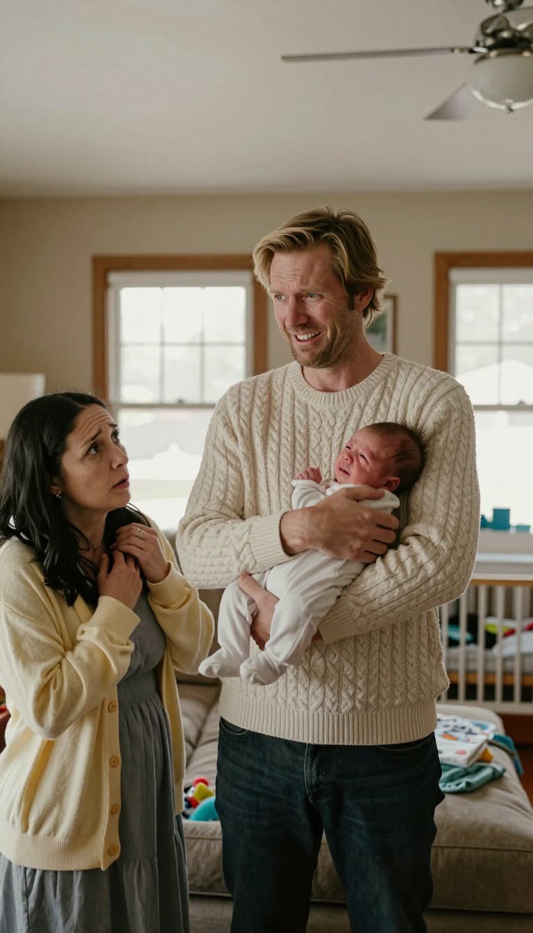 MY HUSBAND SAID OUR BABY WASN’T HIS AND CALLED ME A CHEATER—THEN I DEMANDED A DNA TEST, AND HIS FACE WENT DEAD WHITE.