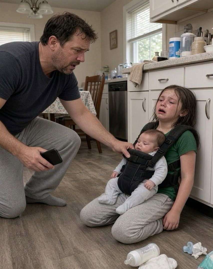 My daughter called and said she couldn't carry the baby anymore—that I had left them.
