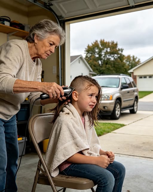 My grandmother scolded me because tying my hair made them late.