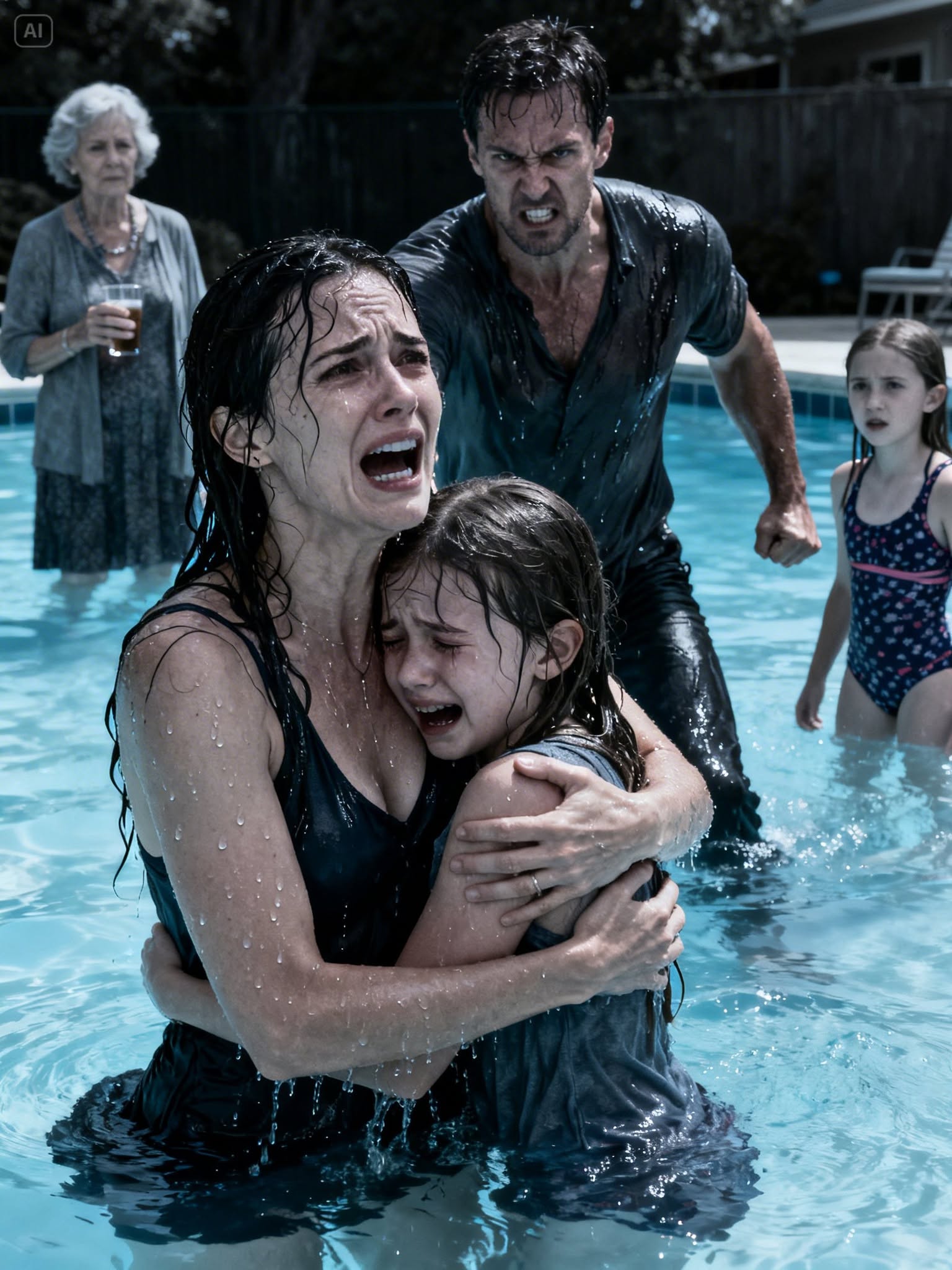 MY SISTER THREW MY 8-YEAR-OLD INTO THE DEEP END—THEN MY OWN FATHER TRIED TO STOP ME FROM SAVING HER.