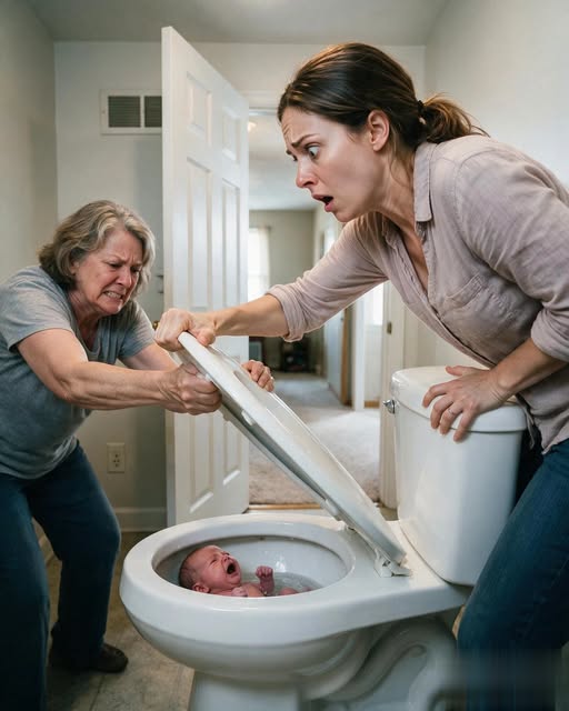 I discovered my mother-in-law locking my newborn daughter in the toilet bowl because the baby was crying too much.