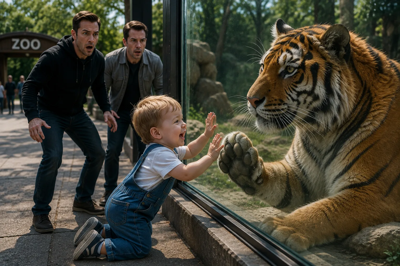 TWO MEN KIDNAPPED A 2-YEAR-OLD BOY—BUT HE ESCAPED THEIR VAN, CRAWLED INTO A ZOO, AND FOUND THE LAST “FRIEND” THEY EXPECTED