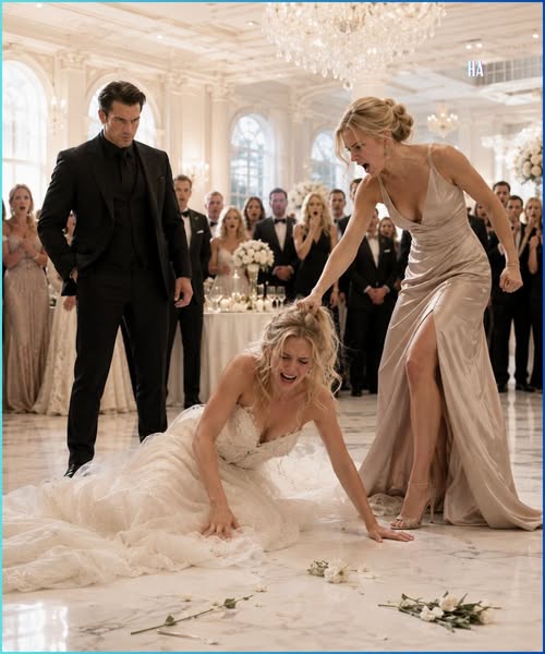 MY SISTER CUT MY DRESS AT HER WEDDING AND SAID THE CHAIRMAN WAS MARRYING HER — THEN HE WALKED IN, PICKED ME UP, AND CALLED ME HIS WIFE