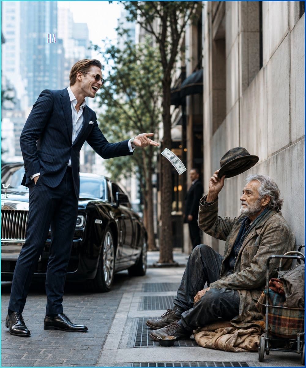 MY SON BEAT ME OUTSIDE A LUXURY CHICAGO RESTAURANT BECAUSE HE THOUGHT I WAS A HOMELESS OLD MAN — THEN HE REALIZED THE “BEGGAR” WAS HIS BILLIONAIRE FATHER