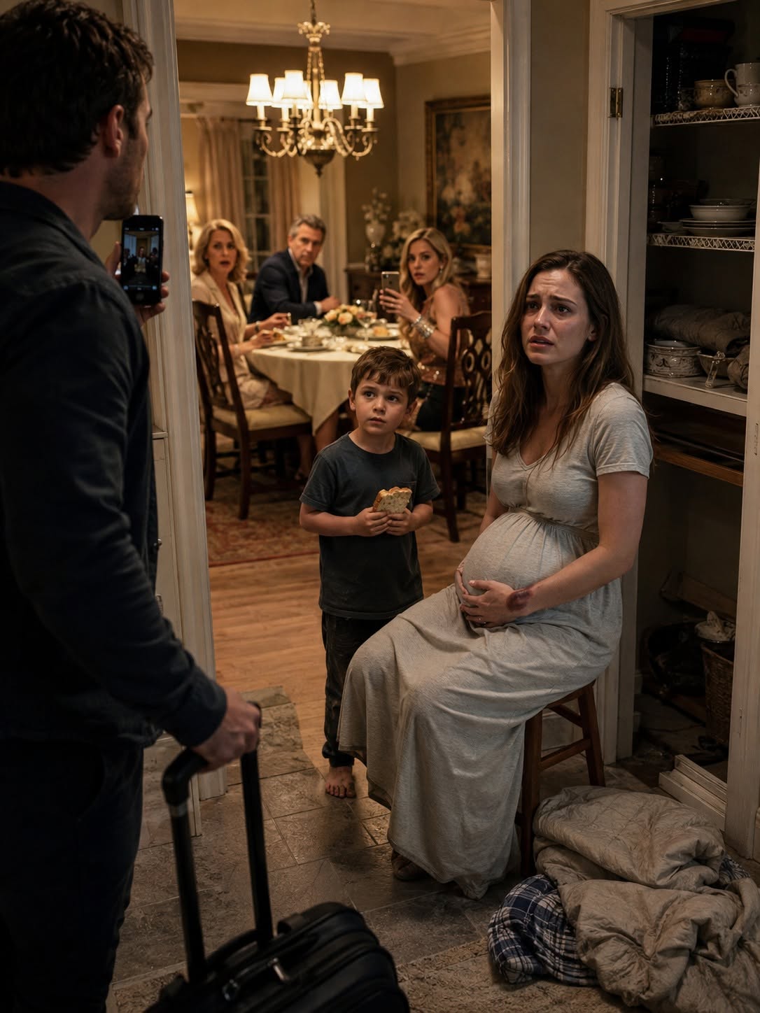 MY MOTHER-IN-LAW FORCED MY PREGNANT WIFE TO EAT COLD LEFTOVERS AND KICKED OUR FIVE-YEAR-OLD SON WHEN HE TRIED TO PROTECT HER — THEN I FOUND THE “CARE PLAN” SHE HAD BEEN BUILDING BEHIND MY BACK