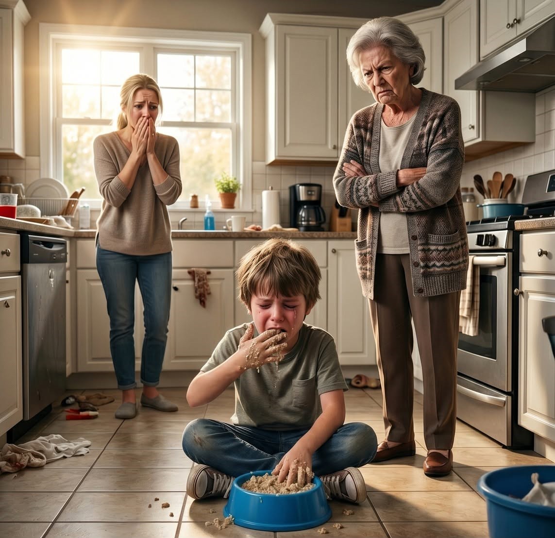 MY MOTHER-IN-LAW HIT MY EIGHT-YEAR-OLD SON WITH A SWITCH AND FORCED HIM TO EAT FROM THE FLOOR — THEN I FOUND THE “BENNETT STANDARDS” SHE HAD BEEN USING TO RAISE HIM BEHIND MY BACK