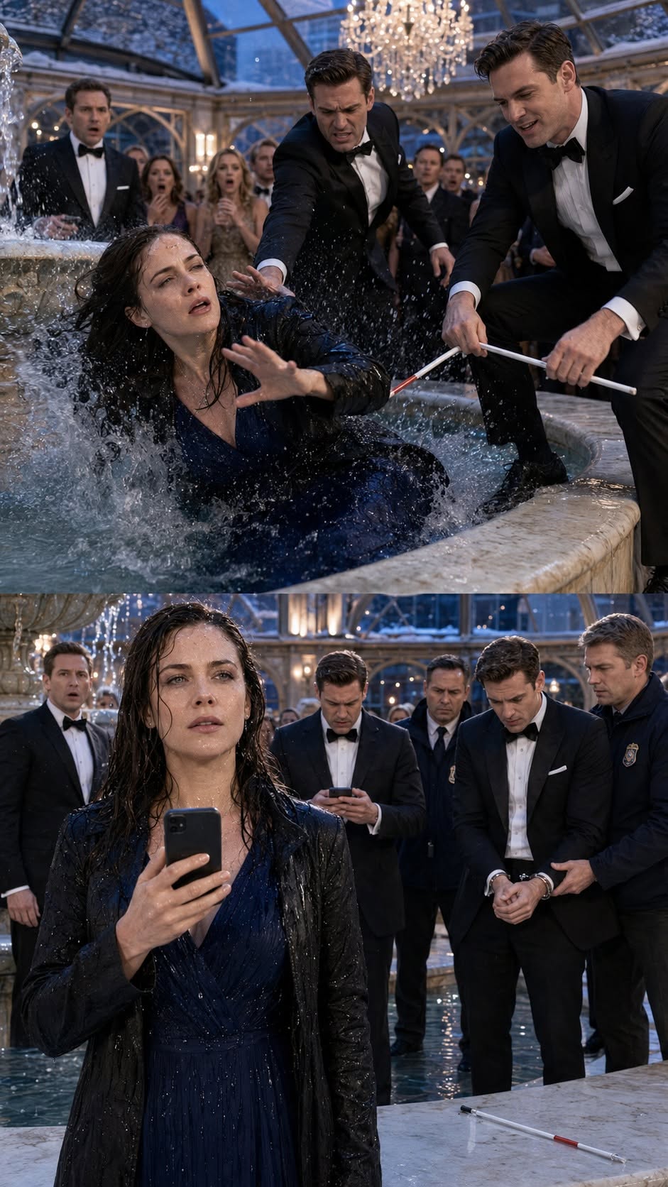 MY PARTNER'S BROTHERS SHOVED ME INTO A FREEZING FOUNTAIN AND CALLED ME PATHETIC — THEN THEY LEARNED THE ACCESSIBILITY CONTRACT THEY WERE BRAGGING ABOUT HAD MY NAME ALL OVER IT