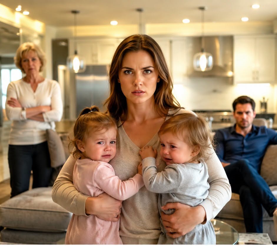 MY MOTHER-IN-LAW HIT MY TWO-YEAR-OLD TWINS WHILE I CRAWLED ACROSS THE KITCHEN FLOOR TO PROTECT THEM — THEN I LEARNED MY HUSBAND HAD BEEN PAYING HER TO REPLACE HIM AT HOME